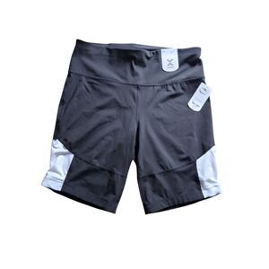 NWT Xersion Women's Quick Dri High Rise Fitted Bike Shorts Size XL